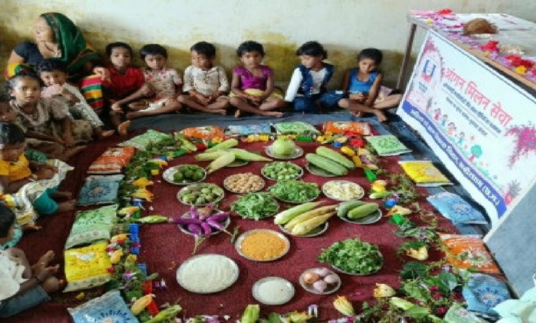 CG : बैगा बाहुल्य अंचल की 135 आंगनबाड़ियों में एक साथ सजा ‘आंगन मिलन सेवा’…