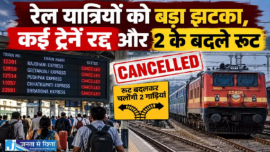 CG : रेल यात्रियों को बड़ा झटका, कई ट्रेनें रद्द और 2 के बदले रूट …