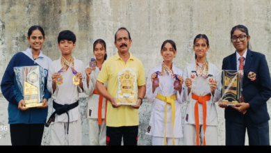 राजनांदगांव : कराते खिलाडिय़ों ने किया कमाल...