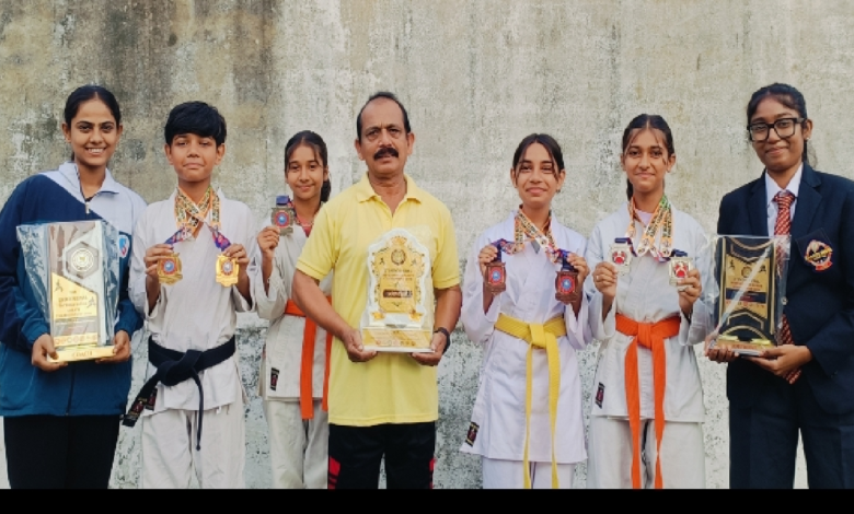 राजनांदगांव : कराते खिलाडिय़ों ने किया कमाल...