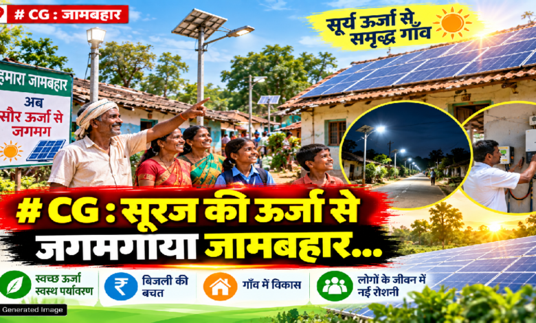 CG : सूरज की ऊर्जा से जगमगाया जामबहार…