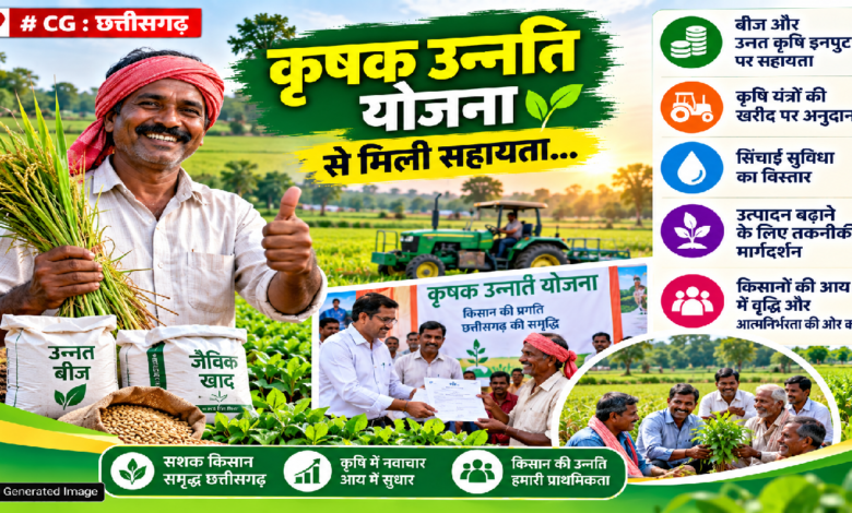 CG : कृषक उन्नति योजना से मिली सहायता…