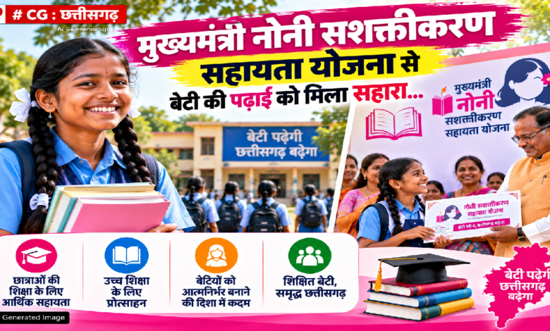 CG : मुख्यमंत्री नोनी सशक्तीकरण सहायता योजना से बेटी की पढ़ाई को मिला सहारा…
