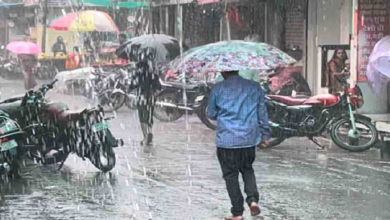 राजनांदगांव : अचानक बदला मौसम, दोपहर में 45 मिनट तक हुई तेज बारिश...