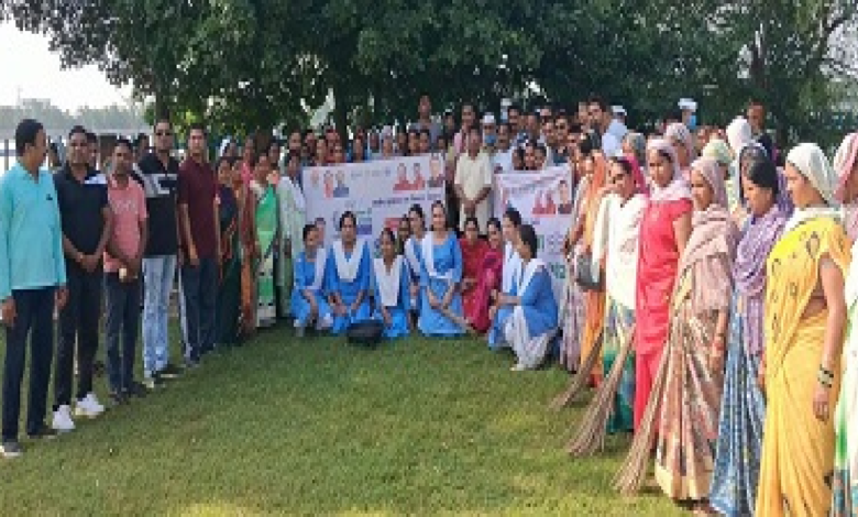 राजनांदगांव : स्वच्छता ही सेवा के तहत संत निरंकारी मंडल ने किया श्रमदान…