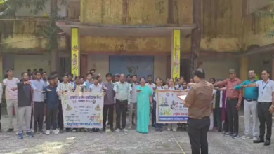 CG : सेवा संकल्प अभियान के तहत शासकीय अग्रसेन महाविद्यालय में दिलाई गई स्वच्छता शपथ…