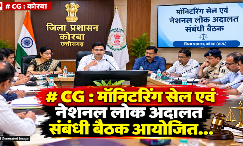 CG : मॉनिटरिंग सेल एवं नेशनल लोक अदालत संबंधी बैठक आयोजित…