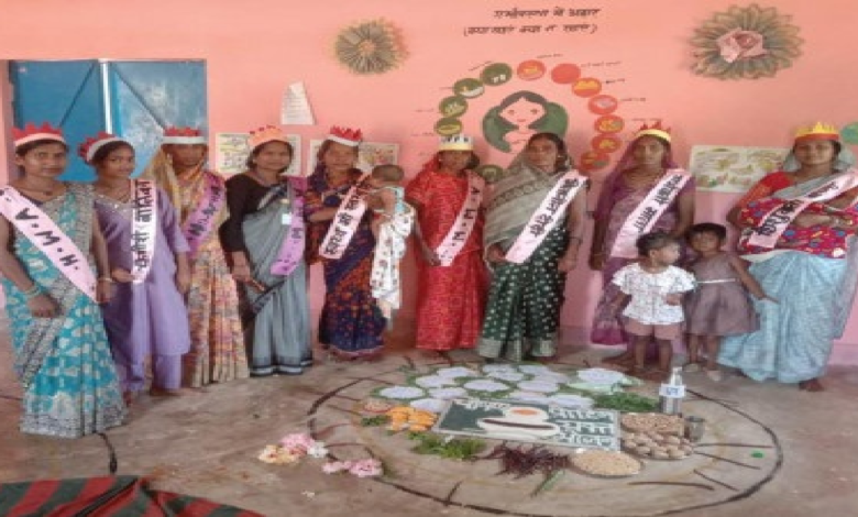 CG : आंगनबाड़ी केंद्रों में पोषण जागरूकता के साथ सेवा गतिविधियां जारी …