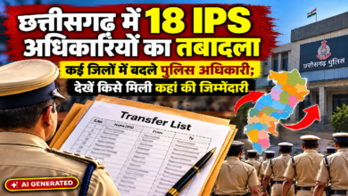 CG : छत्तीसगढ़ में 18 IPS अधिकारियों का तबादला, कई जिलों में बदले पुलिस अधिकारी; देखें किसे मिली कहां की जिम्मेदारी …