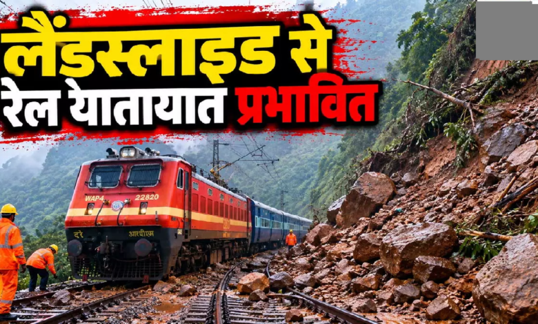 CG : रेल यात्रियों की बढ़ी परेशानी, भूस्खलन से कई ट्रेनें प्रभावित ….