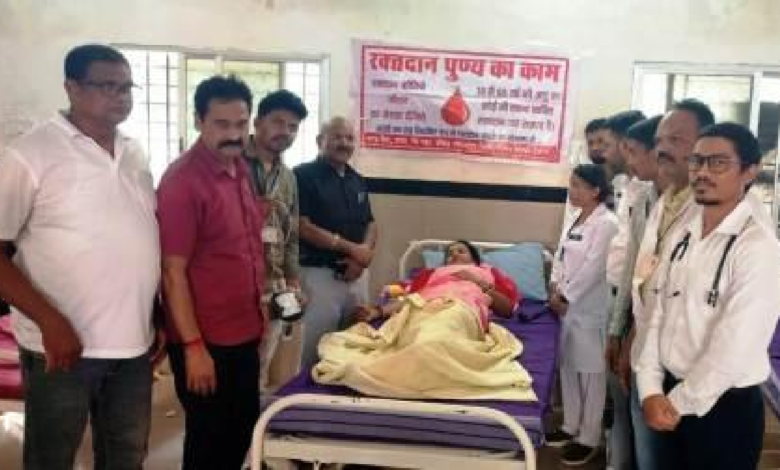 CG : रक्तदान कर मौसमी साहा ने दिया मानवता और जनसेवा का संदेश …