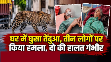 CG : घर में घुसा तेंदुआ, तीन लोगों पर किया हमला, दो की हालत गंभीर …