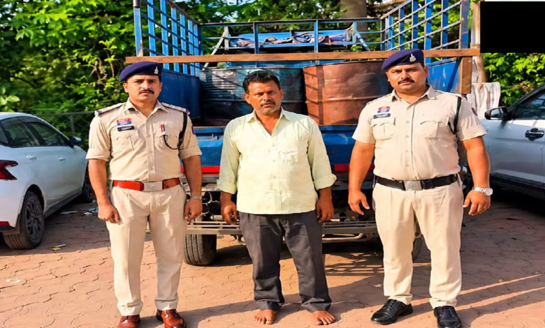 CG : अवैध परिवहन का खुलासा, 7 ड्रम डीजल के साथ आरोपी गिरफ्तार …