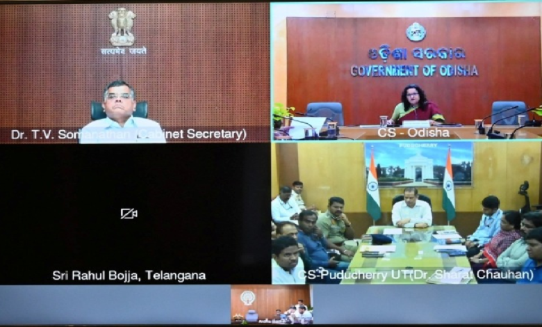 CG : चक्रवात ‘अर्नब’ से निपटने केबिनेट सचिव ने की मुख्य सचिवों से चर्चा …